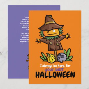 Anpassbar Immer am besten Halloween Dankeskarte