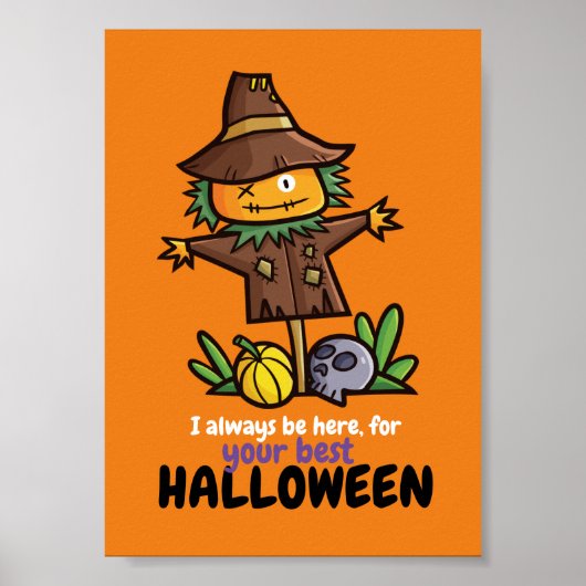 Anpassbar Immer am besten Halloween Poster (Vorne)