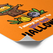 Anpassbar Immer am besten Halloween Poster (Ecke)