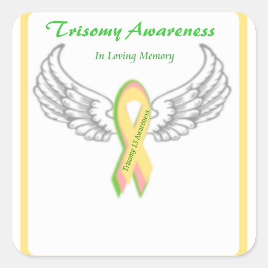 Anpassbar in der Liebesspeichertechnik 13 Quadratischer Aufkleber (Vorderseite)