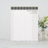 Anpassbar jedes Farbpolka-Punktmuster auf Latte Briefbogen (Stehend Vorderseite)