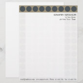 Anpassbar jedes Farbpolka-Punktmuster auf Latte Briefbogen (Vorne/Hinten)