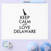 Anpassbar KEEP CALM und LIEBE DELAWARE Flyer (Einzeln)