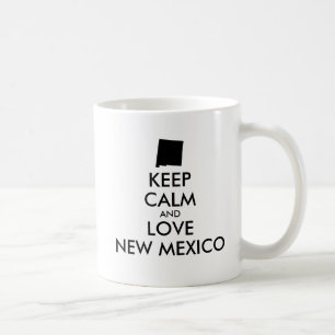 Anpassbar KEEP CALM und LIEBE NEW MEXICO Kaffeetasse