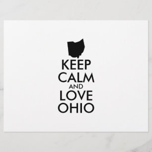 Anpassbar KEEP CALM und LIEBE OHIO Flyer
