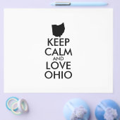 Anpassbar KEEP CALM und LIEBE OHIO Flyer (Einzeln)
