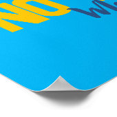 Anpassbar Kein Regen kein Donner Poster (Ecke)