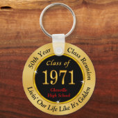 Anpassbar, Klasse 1974 Wiedersehen, Schlüsselanhän Schlüsselanhänger (Vorderseite)