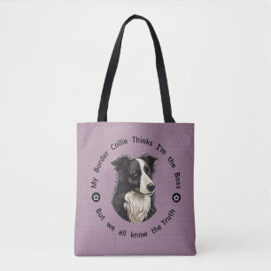 Anpassbar Meine Grenzen Collie denkt, ich bin der Tasche