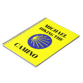 Anpassbar "Michael Hiking the Camino" Notizblock (Linke Seite)