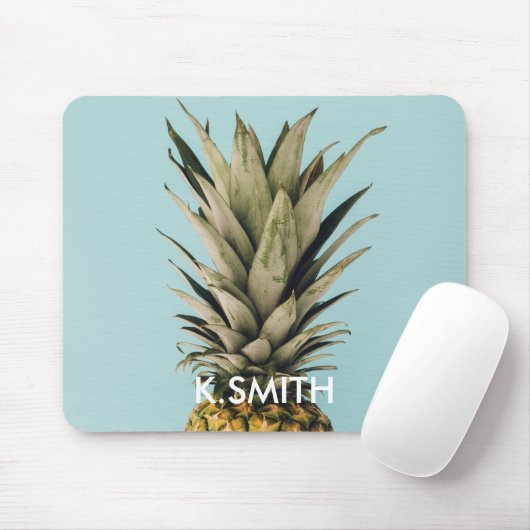  Anpassbar.Monogrammm. Tropisch. Ananas. Mousepad (Mit Mouse)