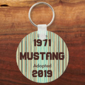 Anpassbar (Mustang) Schlüsselanhänger (Vorderseite)