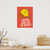Anpassbar nie aufgeben poster (Küche)