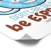 Anpassbar sein Espresso Poster (Ecke)