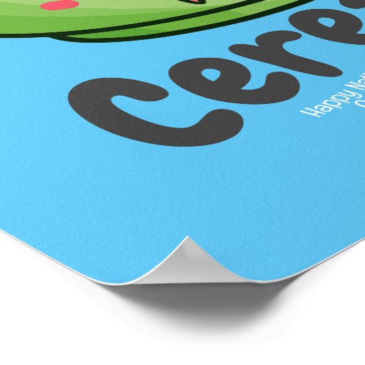 Anpassbar sicher glücklich poster (Ecke)