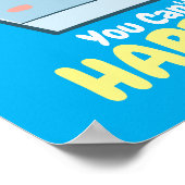 Anpassbar Sie können Glück nicht drucken Poster (Ecke)