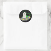 Anpassbar Sie sind aus dieser Welt! Runder Aufkleber (Tasche)