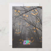 Anpassbar Sie sind eingeladen Halloween-Party Einladung (Rückseite)