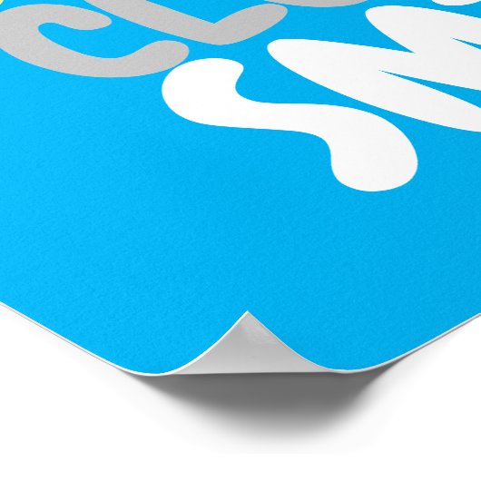 Anpassbar Sonnenwolkenkleidung Poster (Ecke)