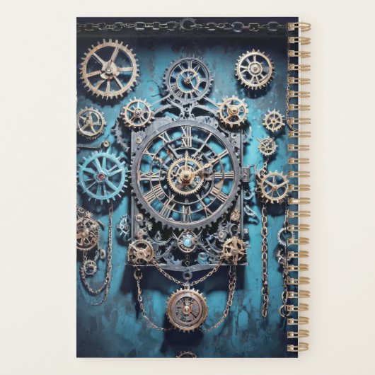 Anpassbar - "Steampunk Robin" Planer (Rückseite)