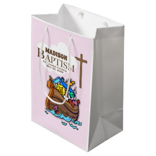 Anpassbar, Taufe der kleinen Mädchen Noahs Arche Mittlere Geschenktüte
