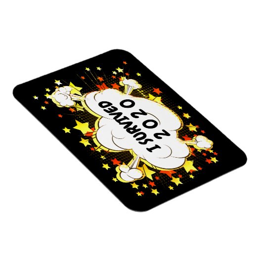 Anpassbar überlebte ich 20xx Explosion bunt Magnet (Rechte Seite)