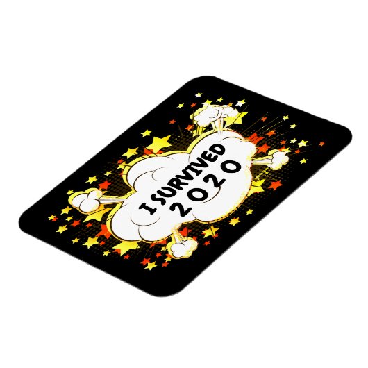 Anpassbar überlebte ich 20xx Explosion bunt Magnet (Linke Seite)