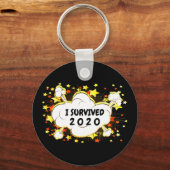 Anpassbar überlebte ich 20xx Explosion bunt Schlüsselanhänger (Vorderseite)