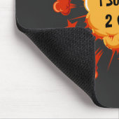 Anpassbar überlebte ich 20xx Explosion orange rot Mousepad (Ecke)