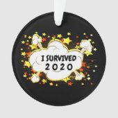 Anpassbar überlebte ich 20xx Explosion Ornament (Vorderseite)