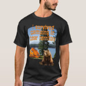 Anpassbar überlebte ich Camping in Bärengebiet T-Shirt (Vorderseite)