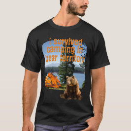 Anpassbar überlebte ich Camping in Bärengebiet T-Shirt