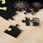 Anpassbar überlebte ich COVID-19 2020 Kreis Puzzle (Seite)