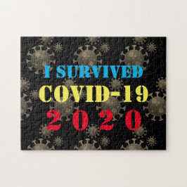 Anpassbar überlebte ich COVID-19 2020 Puzzle