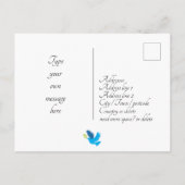 🕎 Anpassbar [vorne und hinten] Shana Tova Postkarte (Rückseite)