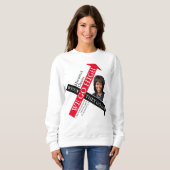Anpassbar, wenn sie gehen LOW Michelle Obama Sweatshirt (Vorne ganz)