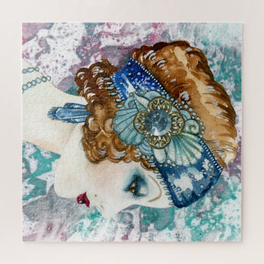 Anpassbare 1920er-Flapper Lady Puzzle, Puzzle (Horizontal)