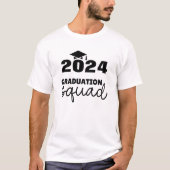 Anpassbare 2024-Abschluss-Kugel T-Shirt (Vorderseite)