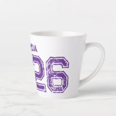 Anpassbare 2026 Fett gedruckte Keramik Latte Tasse (Rechts)