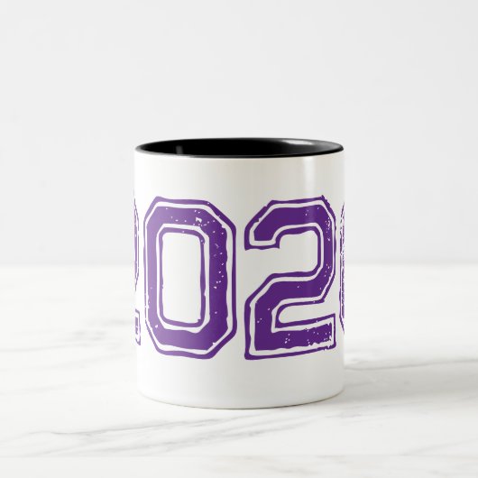 Anpassbare 2026 Fett Print Zwei-Tone-Keramiken-Tas Zweifarbige Tasse (Mittel)