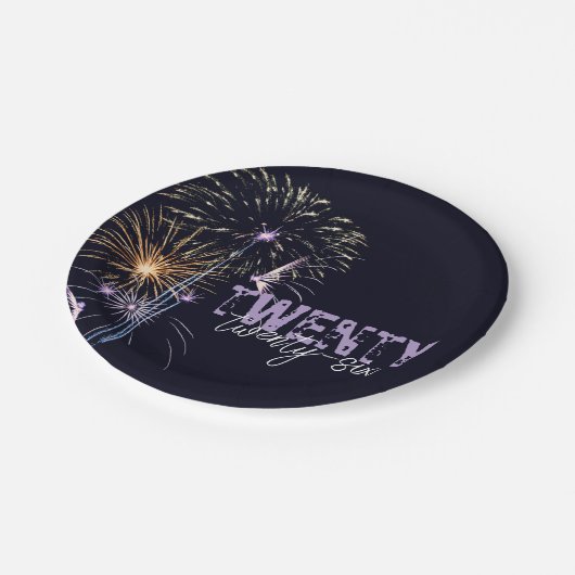 Anpassbare 2026-Papierplatte Pappteller (Schrägansicht)