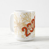 Anpassbare 2026-Tasse für gestörte Design-Keramik Kaffeetasse (Vorderseite Links)