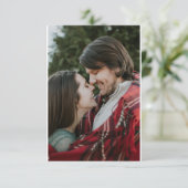 Anpassbare 2-seitige Elegante Scrolls 2 Foto (Stehend Vorderseite)