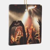 Anpassbare 2-seitige Elegante Scrolls 2 Foto Keramikornament (Rechts)