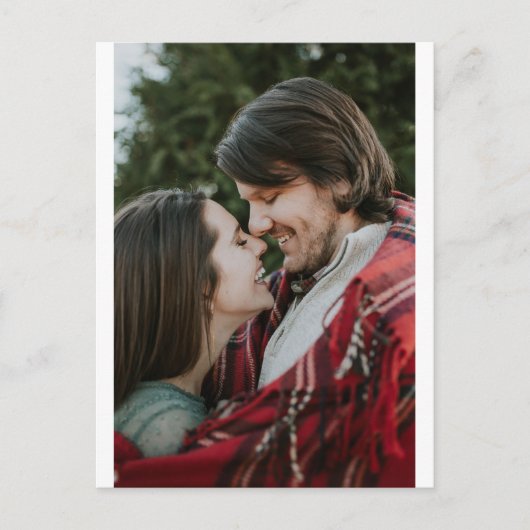 Anpassbare 2-seitige Elegante Scrolls 2 Foto Postkarte (Vorderseite)