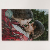 Anpassbare 2-seitige Elegante Scrolls 2 Foto Puzzle (Horizontal)