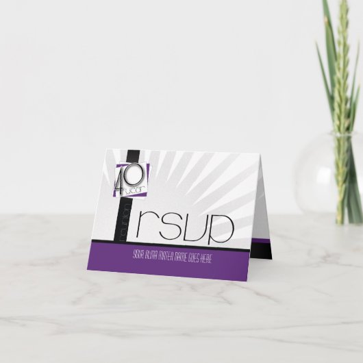 Anpassbare 40-jährige Wiedersehen-UAWG Einladung (Vorderseite)