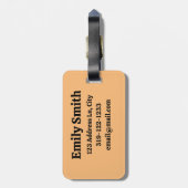 Anpassbare 4-Passport-Briefmarke Gepäckanhänger (Rückseite vertikal)