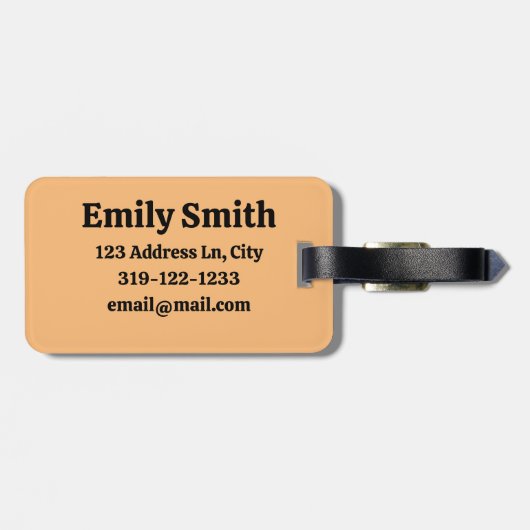 Anpassbare 4-Passport-Briefmarke Gepäckanhänger (Rückseite horizontal)