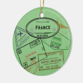 Anpassbare 4-Passport-Briefmarke Keramik Ornament (Links)